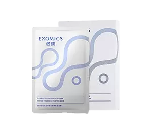 EXOMICS Peptide cuivre bleu Edelweiss Masque Activant raffermissant